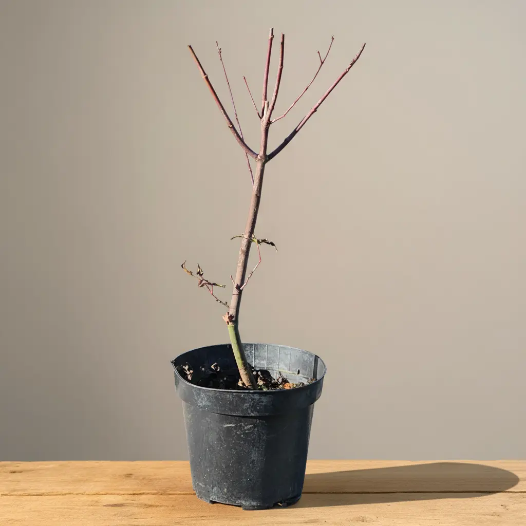 Acer palmatum ‘Seigen’ Japanese Maple young pre-bonsai sapling with natural branching pattern