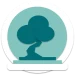 Treevaset logo with a stylized bonsai tree inside a turquoise circle, symbolizing the brand’s bonsai sets and online shop.